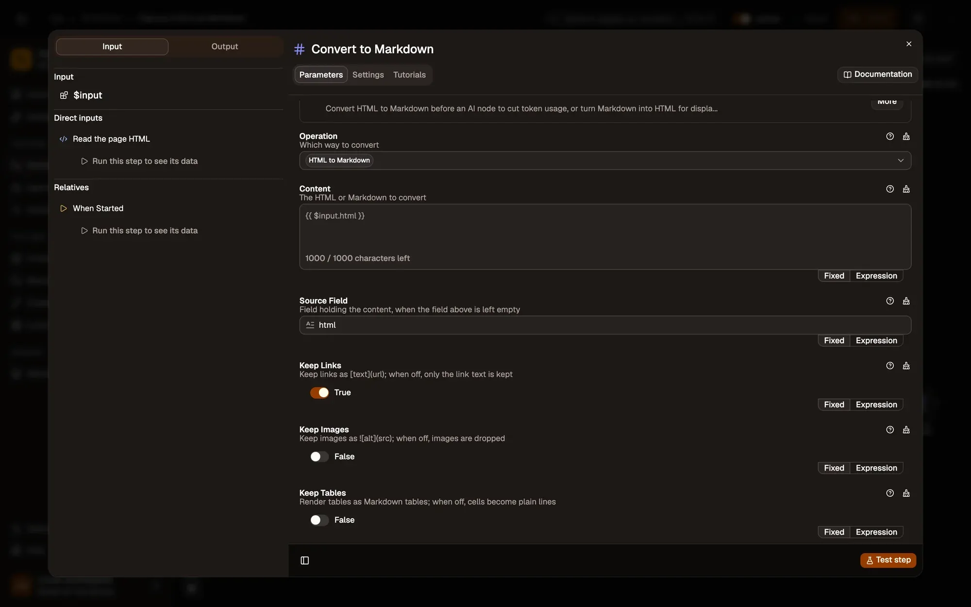 Convert it to Markdown in the AWFlow editor