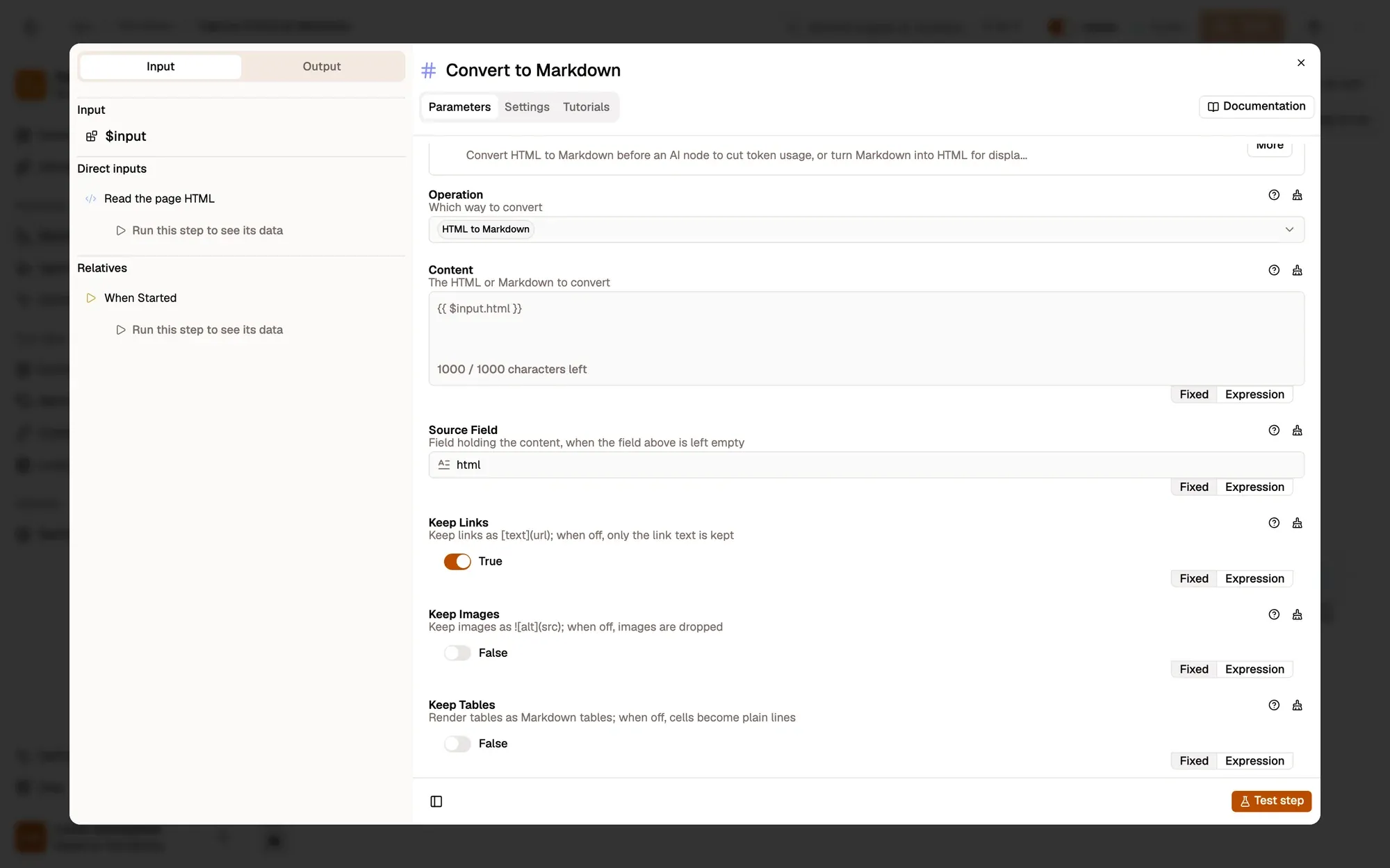 Convert it to Markdown in the AWFlow editor